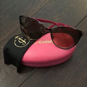 Juicy Couture Women's Black and Pink Sunglasses includes case *PRESCRIPTION*